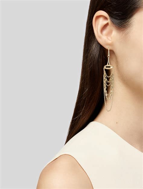 gucci earrings g drop|Gucci chandelier earrings.